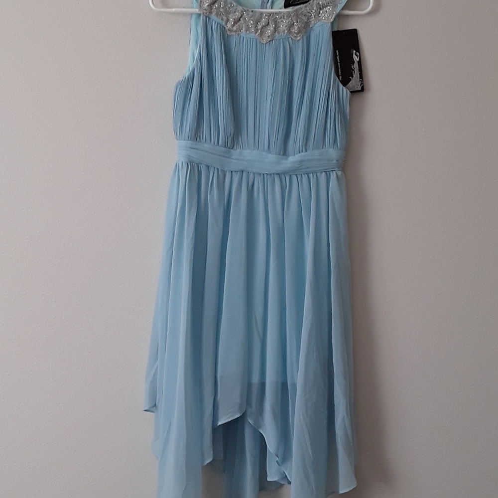Light blue handkerchief dress